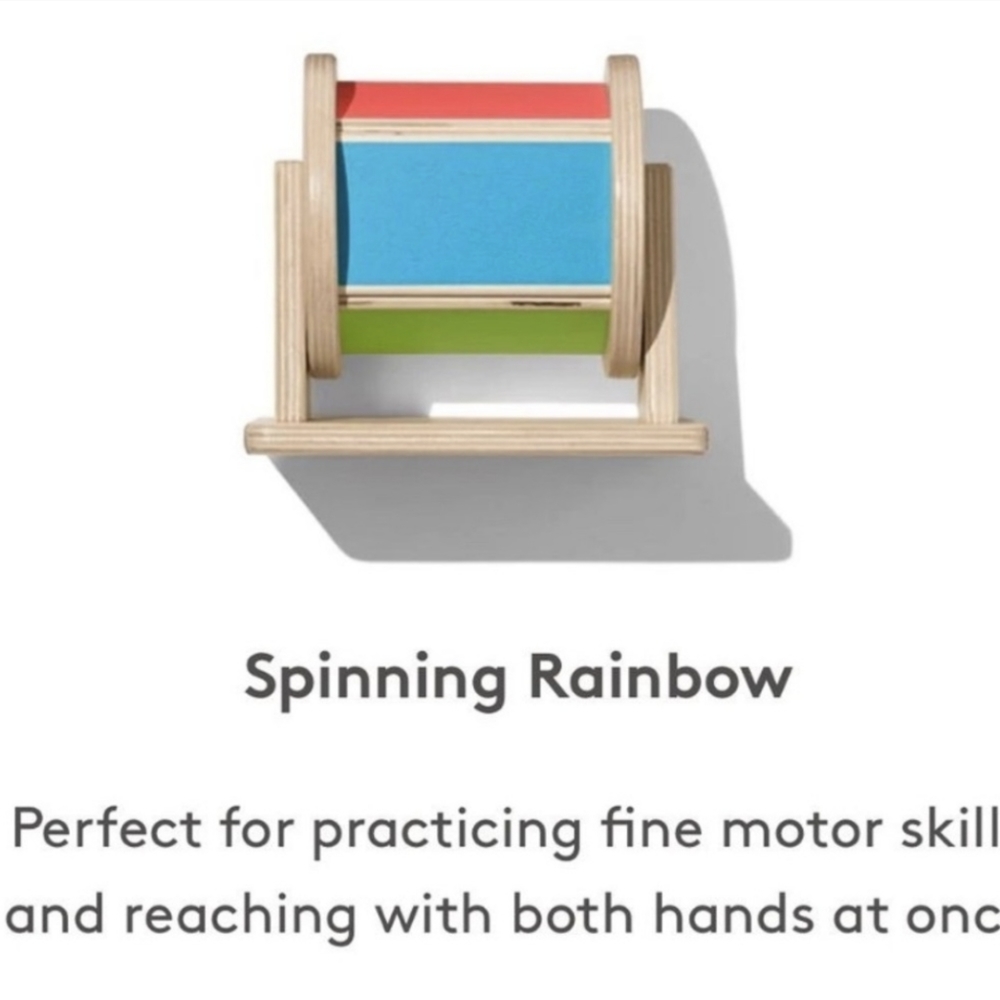 Lovevery Spinning Rainbow 5-6 Months Montessori colorful Wooden Learning…